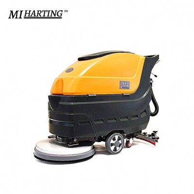 Factory Sale Supermarket Use Battery Powered Floor Scrubber Double Brush