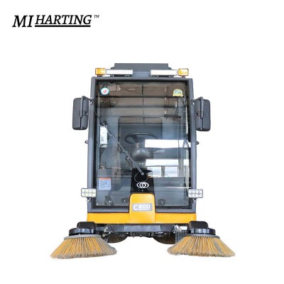 Automatic Lawn Floor Washing Machine Yard Brush Cleaning Equipment Self-discharging Road Sweeper